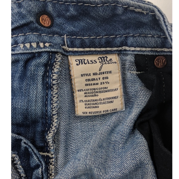 Women's Miss Me cropped jeans size 28 - Picture 5 of 7